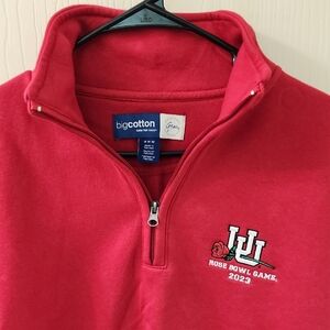 Vintage Gear For Sports Crimson Zip-Up Sweater